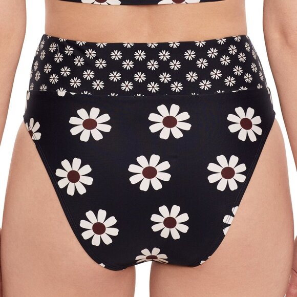 Salt + Cove Floral High-Waisted Wide Band Bikini Bottom - Medium - Picture 3 of 3